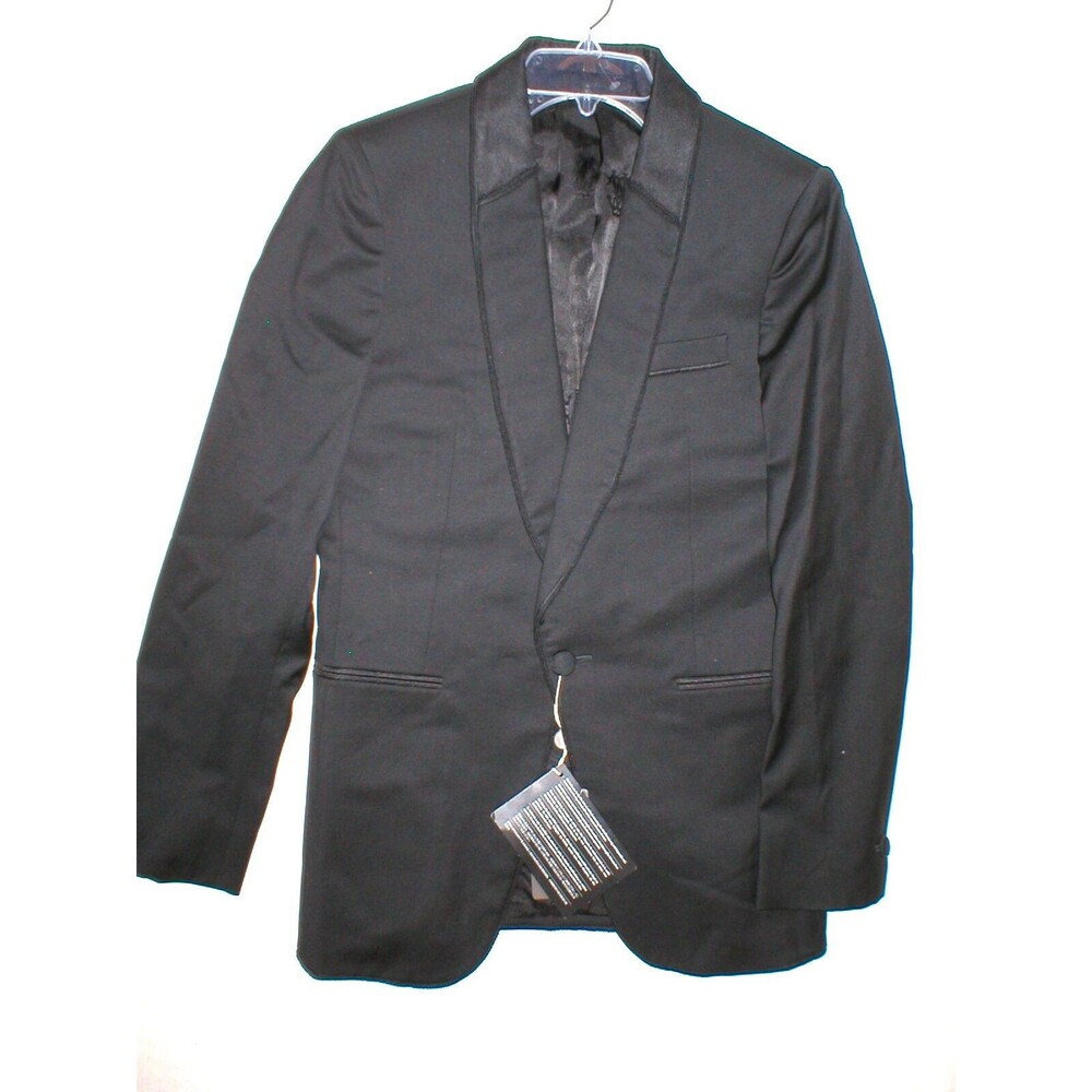NWT Roberto Cavalli Blazer Jacket 14 Black Wool New Italy Designer Womens Beads